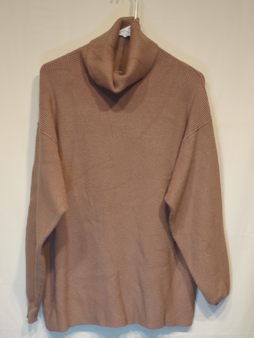 Free People Women’s Dusty Pink Turtleneck Sweater